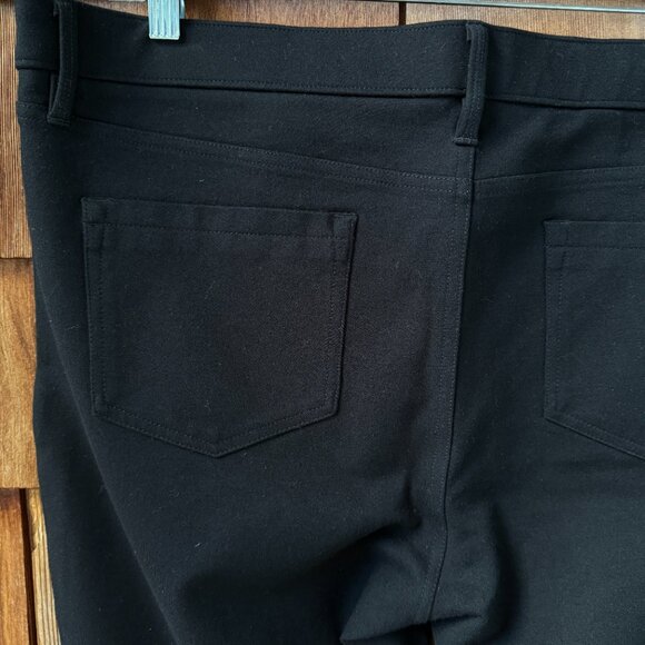 NWOT NYDJ Bold Black Ponte Knit Straight Leg Stretch Trouser in Women's 16 - Picture 8 of 10